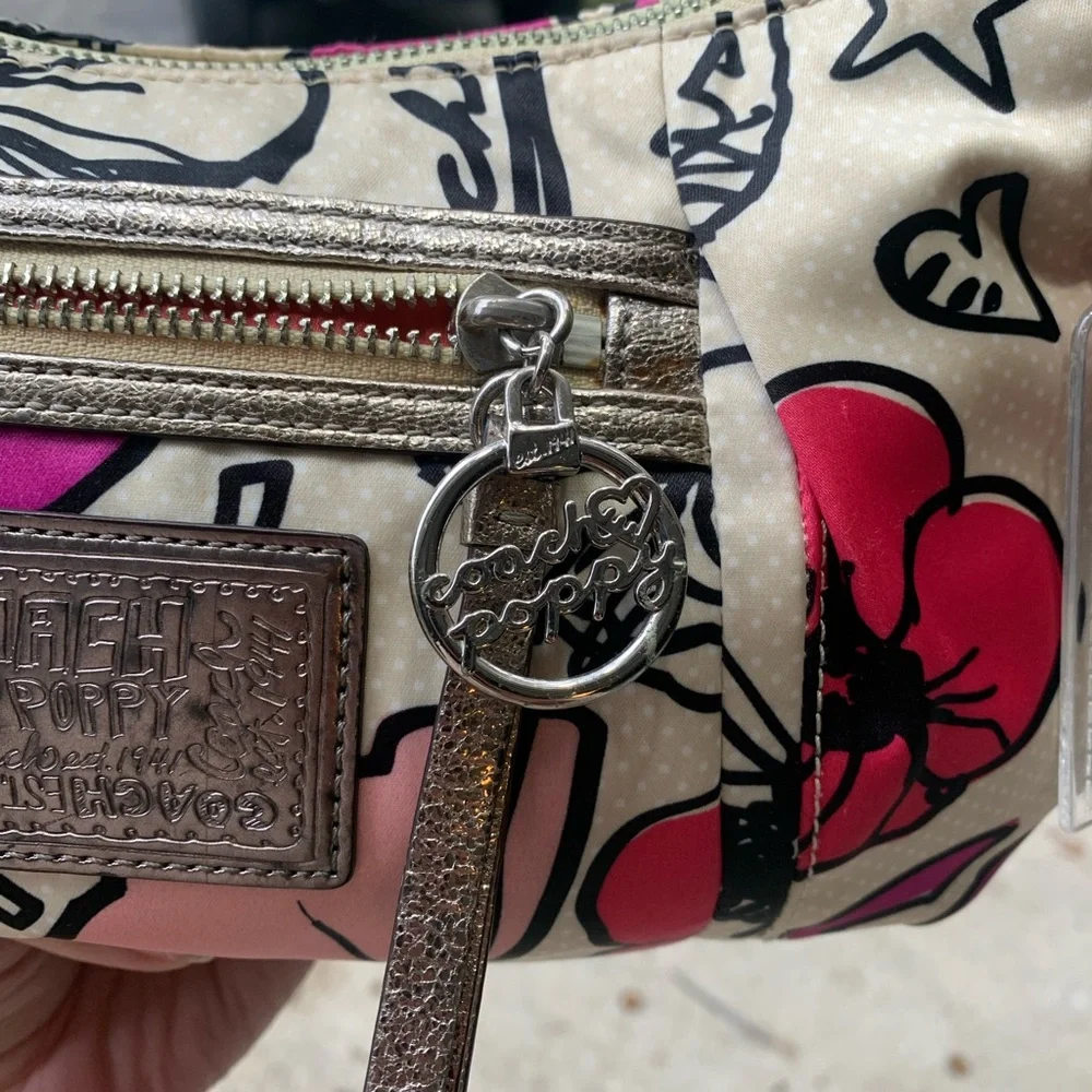 Coach Poppy Graffiti Shoulder Bag – Style No. L1077-16309 RARE - Picture 10 of 14